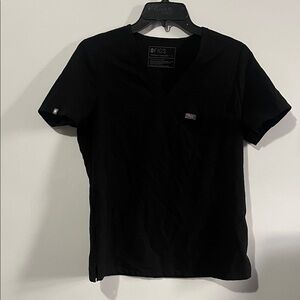 Figs black scrub top